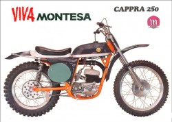 Una de las primeras. La <span style="color: #ff0000;"><em><strong>Montesa</span> Cappra 250</strong></em> de 1967, Todavía se asemejaba mucho a las <em><strong>Impala</strong></em> aunque se había cambiado el rojo característico de estas por el azul con franja gris.